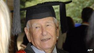 World's oldest graduate Allan Stewart