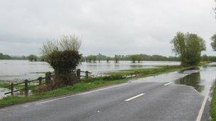 Flooding by the A361