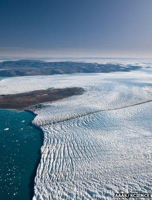 Greenland glacier (Image: AAAS/Science/Ian Joughin)