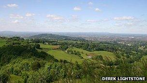 View from Painswick Beacon