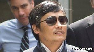 Chinese dissident Chen Guangcheng at in Beijing, 2 May