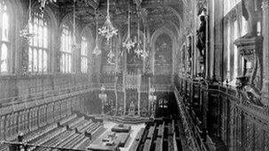 Empty second chamber, picture c. 1890