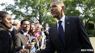 President Obama with Mexican guests