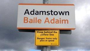 Adamstown sign post