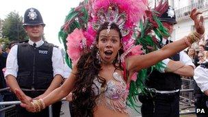 Dancer at Notting Hill Carnival