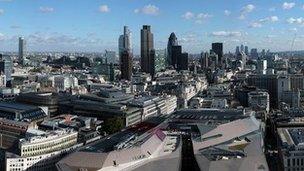 Skyline of City of London