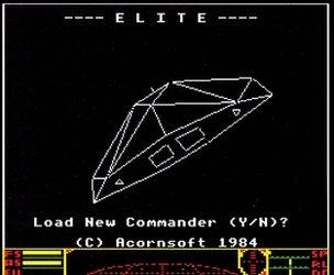 Screenshot of a computer game Elite