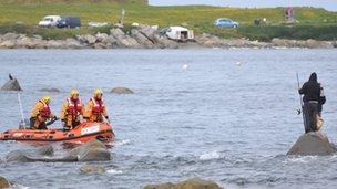 Rescue off the coast of Guernsey