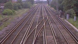 Empty railway lines