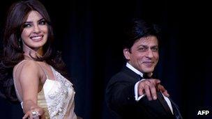 Priyanka Chopra and Shah Rukh Khan in Berlin at the premier of Don 2