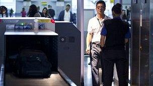 Security checks at John F. Kennedy Airport, New York. (File image)