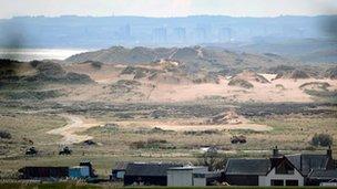 The sand dunes are part of an area of special scientific interest