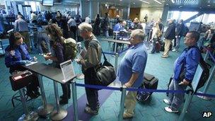 Airport security at Portland, Oregon