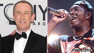 Nicholas Hytner (left) and Dizzee Rascal