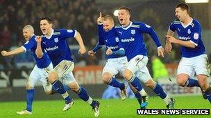 Cardiff City players