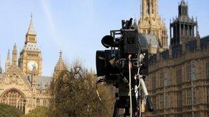 Camera on College Green, Westminster