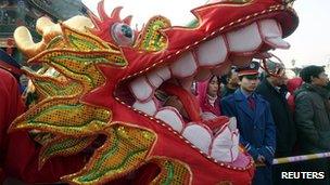 Dragon in a Beijing parade