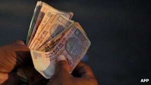 Indian rupee notes