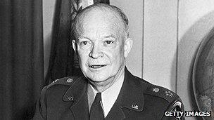 Nato supreme commander Dwight Eisenhower