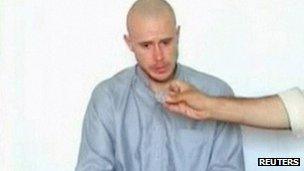 Still image taken from video of Sgt Bowe Bergdahl 19 July 2009