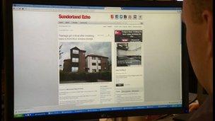 Sunderland Echo website