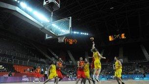 London Prepares Series Invitational at the Basketball Arena in the Olympic Park in August 2011