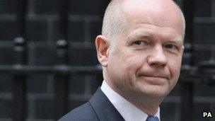 Foreign Secretary William Hague