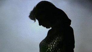 Woman silhouette
