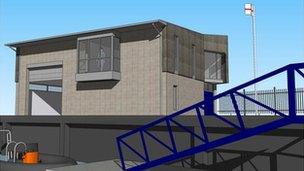 Impression of the new lifeboat station