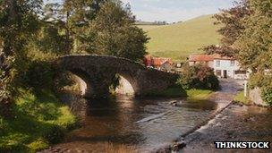 Malmsmead in Exmoor