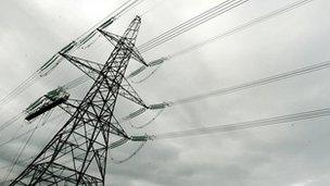 electricity pylons