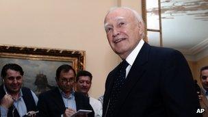 Greek President Karolos Papoulias, 15 May