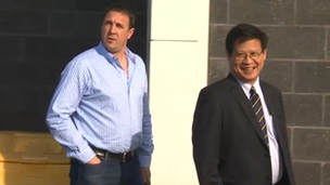 Malky Mackay and club chairman Dato Chan Tien Ghee