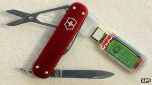 Open Swiss Army Knife showing some of its functions