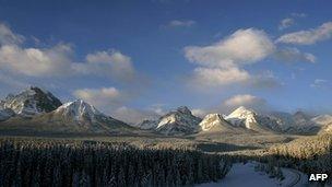 View of Canadian Rockies