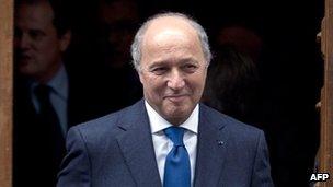 Laurent Fabius in Paris, 9 May