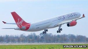 Virgin Atlantic plane