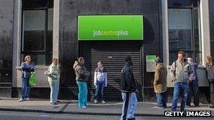 Job Centre Plus queue