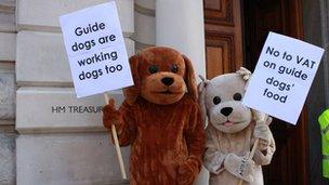 Guide Dogs protest