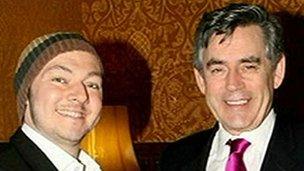 Adrian Sudbury and Gordon Brown