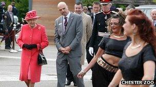 The Queen at Chester Zoo