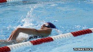 Swimming backstroke