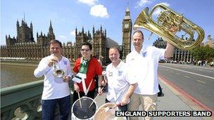 Members of the England Supports Band