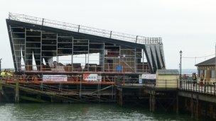 Cultural centre in its new place on Southend Pier