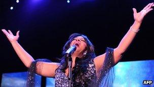 Singer Donna Summer performs in Berlin in July 2009