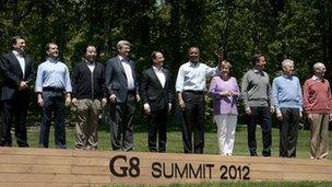 G8 leaders at Camp David (19 May)