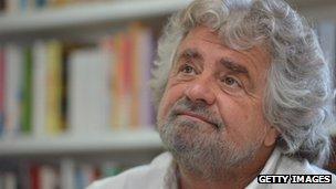 Italian comedian Beppe Grillo (10 May 2012)