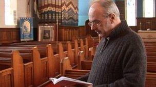 Torch bearer, Reverend Cyril Rogers