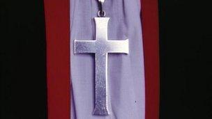 Crucifix worn by bishop