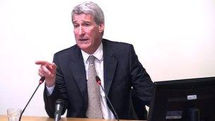 Jeremy Paxman at the inquiry